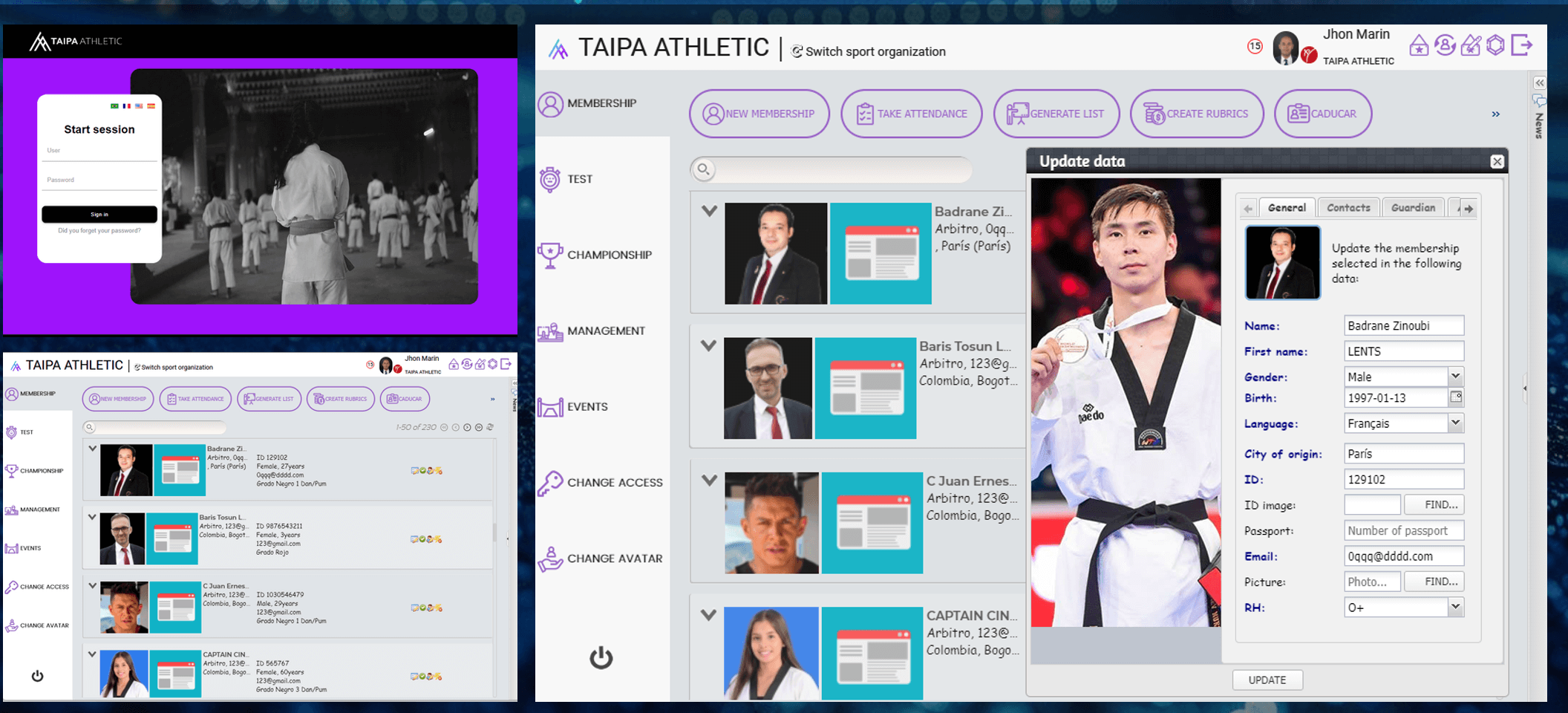 Taipa Management System Platform